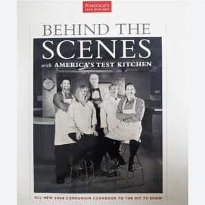 Behind the Scenes with America's Test Kitchen Cookbook Hardcover Book